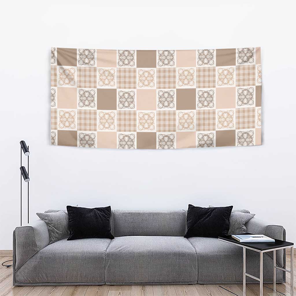 Hawaiian Palaka Quilt Pattern Tapestry Hawaii Culture Tropical Flowers Mix LT9 - Polynesian Pride