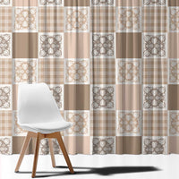 Hawaiian Palaka Quilt Pattern Window Curtain Hawaii Culture Tropical Flowers Mix LT9 - Polynesian Pride