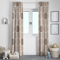 Hawaiian Palaka Quilt Pattern Window Curtain Hawaii Culture Tropical Flowers Mix LT9 - Polynesian Pride