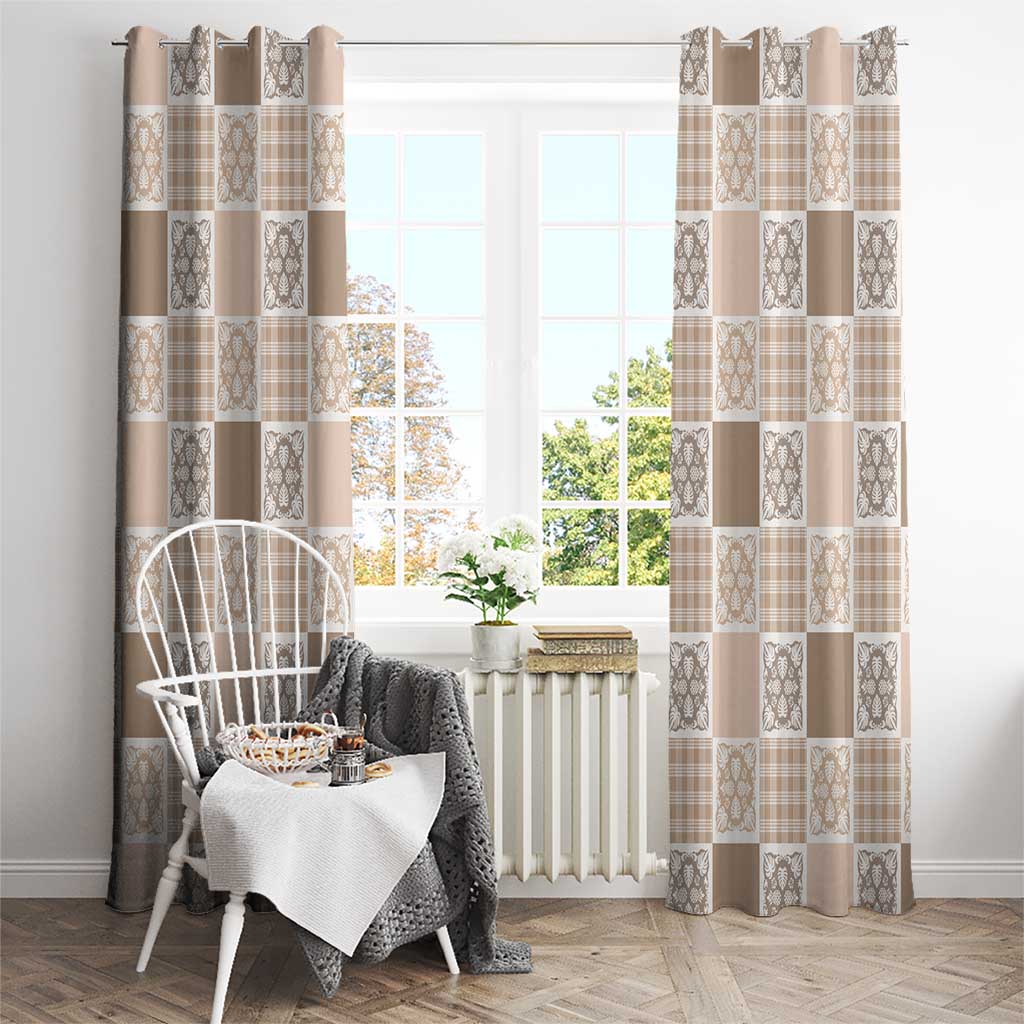 Hawaiian Palaka Quilt Pattern Window Curtain Hawaii Culture Tropical Flowers Mix LT9 - Polynesian Pride