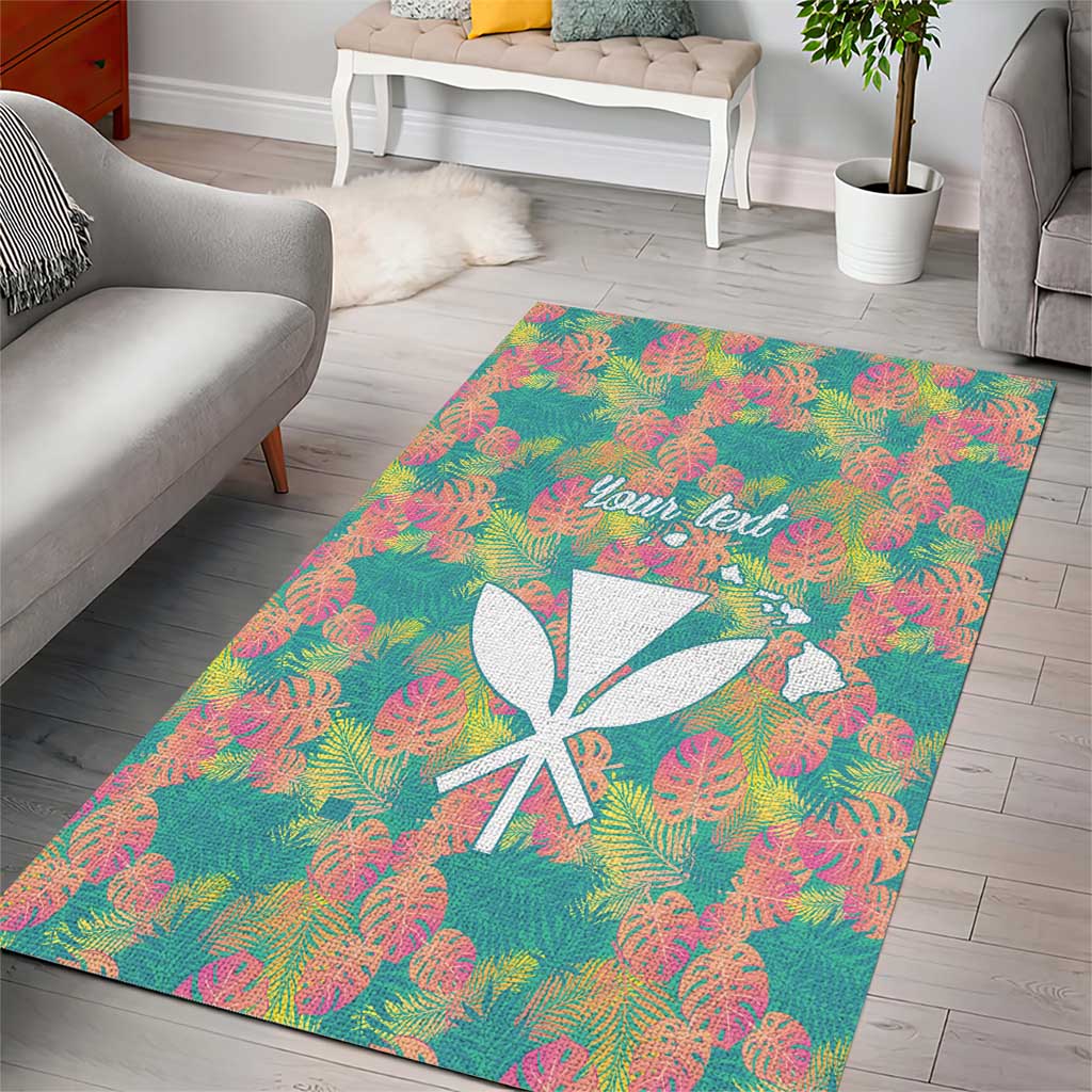 Personalised Seamless Hawaiian Quilt Pattern Area Rug Hawaii Culture Palm Leaf Tropical LT9 - Polynesian Pride