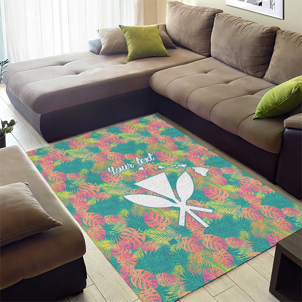 Personalised Seamless Hawaiian Quilt Pattern Area Rug Hawaii Culture Palm Leaf Tropical LT9 - Polynesian Pride