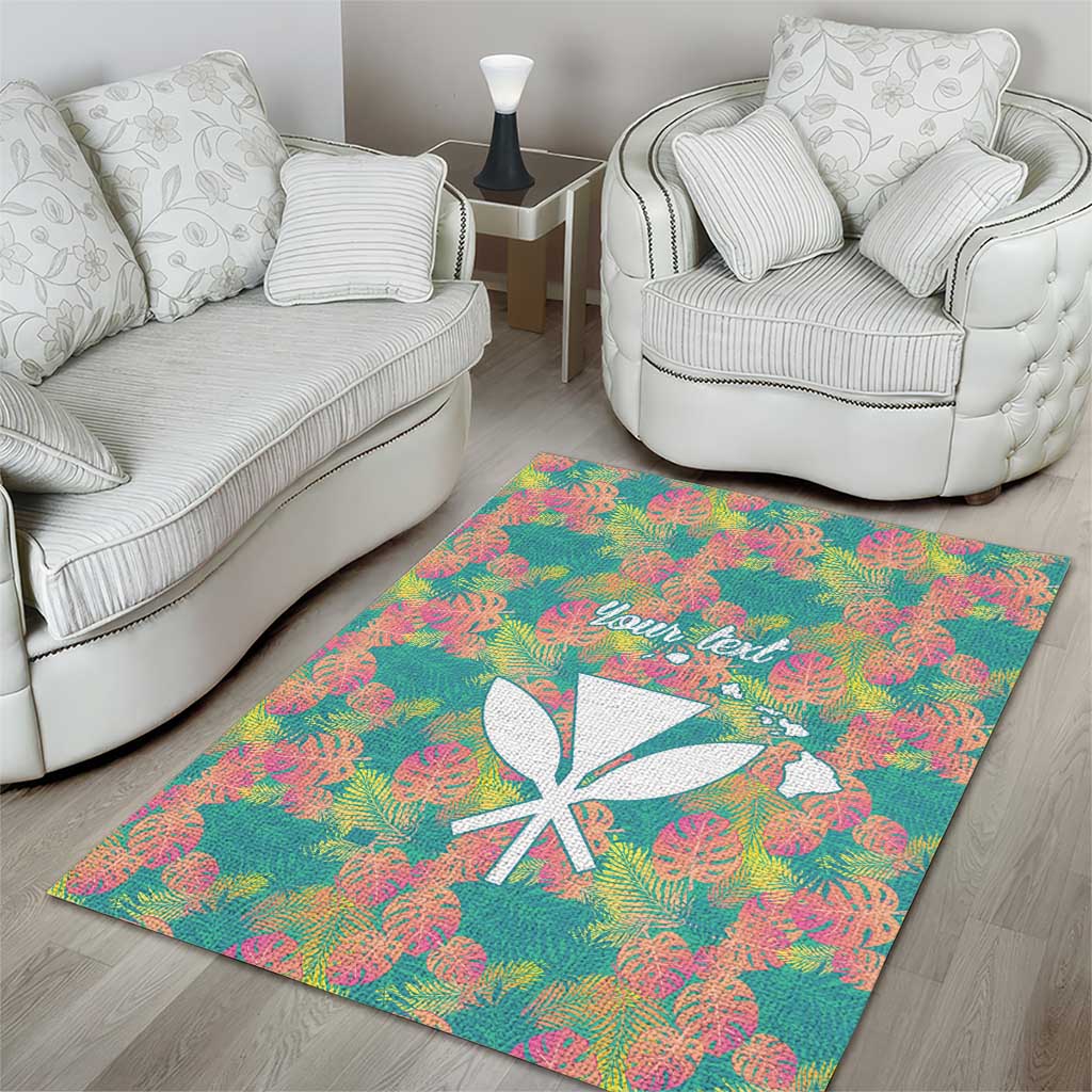Personalised Seamless Hawaiian Quilt Pattern Area Rug Hawaii Culture Palm Leaf Tropical LT9 - Polynesian Pride