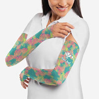 Personalised Seamless Hawaiian Quilt Pattern Arm Sleeves Hawaii Culture Palm Leaf Tropical LT9 - Polynesian Pride