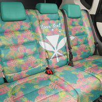 Personalised Seamless Hawaiian Quilt Pattern Back Car Seat Cover Hawaii Culture Palm Leaf Tropical LT9 - Polynesian Pride