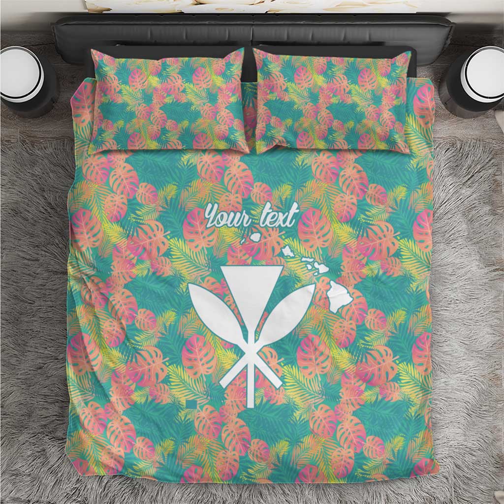 Personalised Seamless Hawaiian Quilt Pattern Bedding Set Hawaii Culture Palm Leaf Tropical LT9 Beige - Polynesian Pride