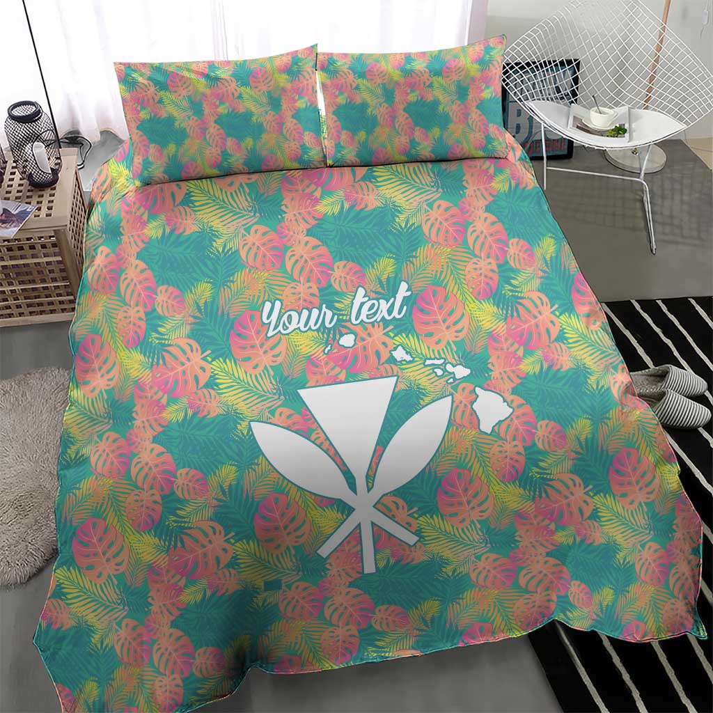 Personalised Seamless Hawaiian Quilt Pattern Bedding Set Hawaii Culture Palm Leaf Tropical LT9 - Polynesian Pride