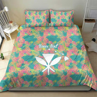 Personalised Seamless Hawaiian Quilt Pattern Bedding Set Hawaii Culture Palm Leaf Tropical LT9 - Polynesian Pride