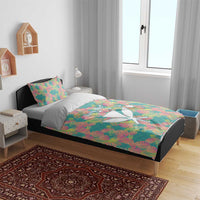 Personalised Seamless Hawaiian Quilt Pattern Bedding Set Hawaii Culture Palm Leaf Tropical LT9 - Polynesian Pride