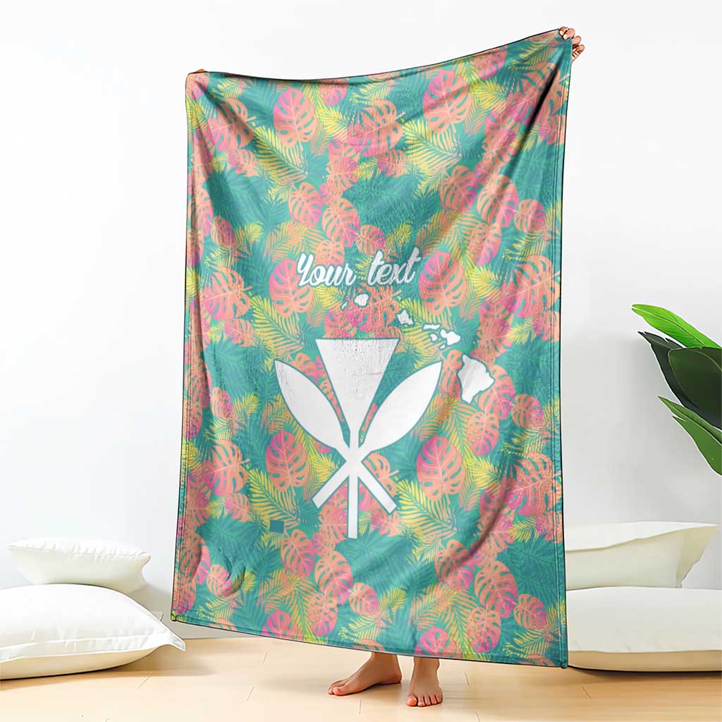 Personalised Seamless Hawaiian Quilt Pattern Blanket Hawaii Culture Palm Leaf Tropical LT9 - Polynesian Pride