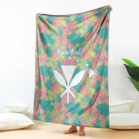 Personalised Seamless Hawaiian Quilt Pattern Blanket Hawaii Culture Palm Leaf Tropical LT9 - Polynesian Pride