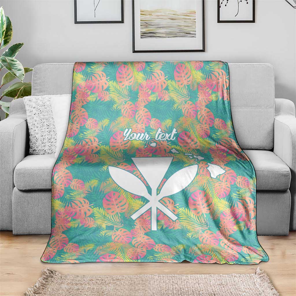 Personalised Seamless Hawaiian Quilt Pattern Blanket Hawaii Culture Palm Leaf Tropical LT9 - Polynesian Pride