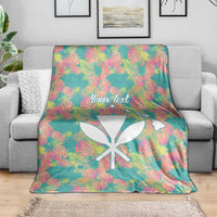 Personalised Seamless Hawaiian Quilt Pattern Blanket Hawaii Culture Palm Leaf Tropical LT9 - Polynesian Pride