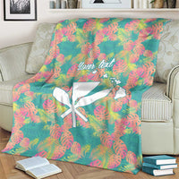 Personalised Seamless Hawaiian Quilt Pattern Blanket Hawaii Culture Palm Leaf Tropical LT9 - Polynesian Pride