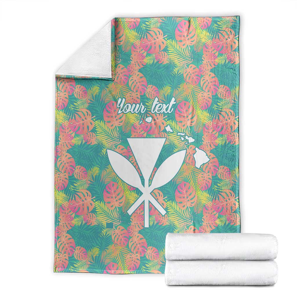Personalised Seamless Hawaiian Quilt Pattern Blanket Hawaii Culture Palm Leaf Tropical LT9 - Polynesian Pride