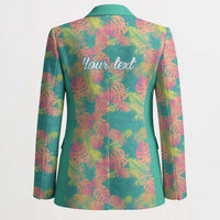Personalised Seamless Hawaiian Quilt Pattern Blazer Hawaii Culture Palm Leaf Tropical LT9 - Polynesian Pride