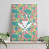 Personalised Seamless Hawaiian Quilt Pattern Canvas Wall Art Hawaii Culture Palm Leaf Tropical LT9 - Polynesian Pride