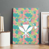 Personalised Seamless Hawaiian Quilt Pattern Canvas Wall Art Hawaii Culture Palm Leaf Tropical LT9 - Polynesian Pride