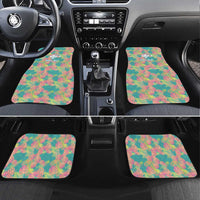 Personalised Seamless Hawaiian Quilt Pattern Car Mats Hawaii Culture Palm Leaf Tropical LT9 Set 4pcs Beige - Polynesian Pride