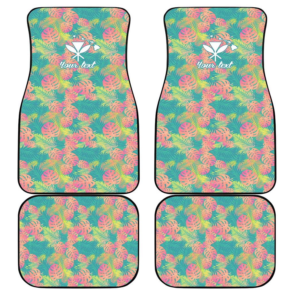 Personalised Seamless Hawaiian Quilt Pattern Car Mats Hawaii Culture Palm Leaf Tropical LT9 - Polynesian Pride