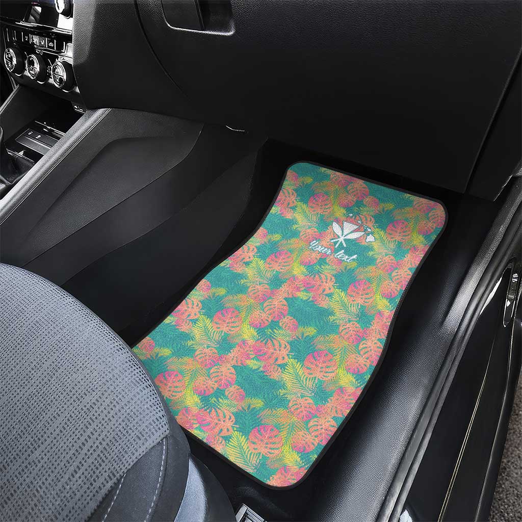 Personalised Seamless Hawaiian Quilt Pattern Car Mats Hawaii Culture Palm Leaf Tropical LT9 - Polynesian Pride