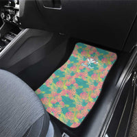 Personalised Seamless Hawaiian Quilt Pattern Car Mats Hawaii Culture Palm Leaf Tropical LT9 - Polynesian Pride