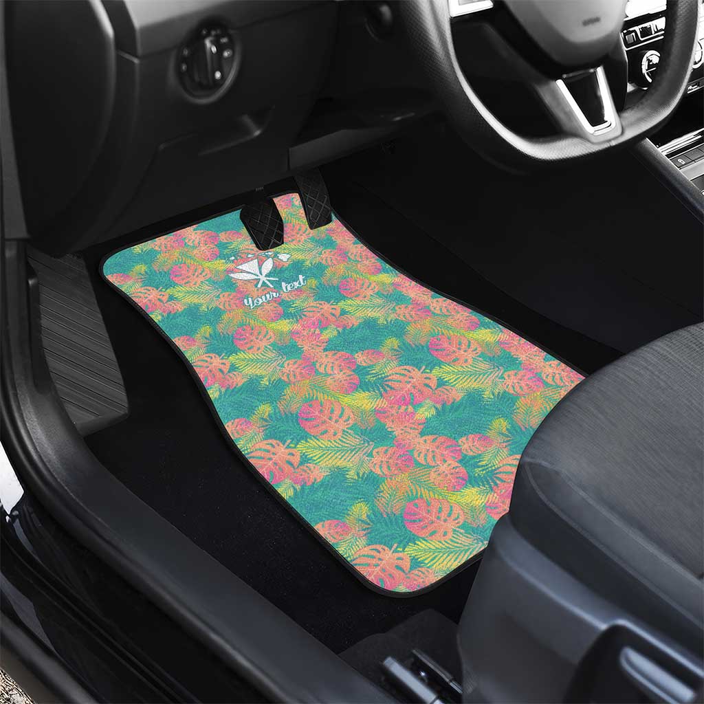 Personalised Seamless Hawaiian Quilt Pattern Car Mats Hawaii Culture Palm Leaf Tropical LT9 - Polynesian Pride