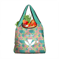 Personalised Seamless Hawaiian Quilt Pattern Grocery Bag Hawaii Culture Palm Leaf Tropical LT9 1-pack One Size Beige - Polynesian Pride