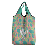 Personalised Seamless Hawaiian Quilt Pattern Grocery Bag Hawaii Culture Palm Leaf Tropical LT9 - Polynesian Pride