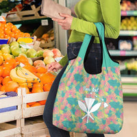 Personalised Seamless Hawaiian Quilt Pattern Grocery Bag Hawaii Culture Palm Leaf Tropical LT9 - Polynesian Pride