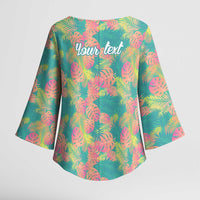 Personalised Seamless Hawaiian Quilt Pattern Kimono Sleeve Blouse Hawaii Culture Palm Leaf Tropical LT9 - Polynesian Pride