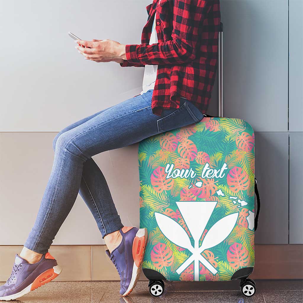 Personalised Seamless Hawaiian Quilt Pattern Luggage Cover Hawaii Culture Palm Leaf Tropical LT9 - Polynesian Pride