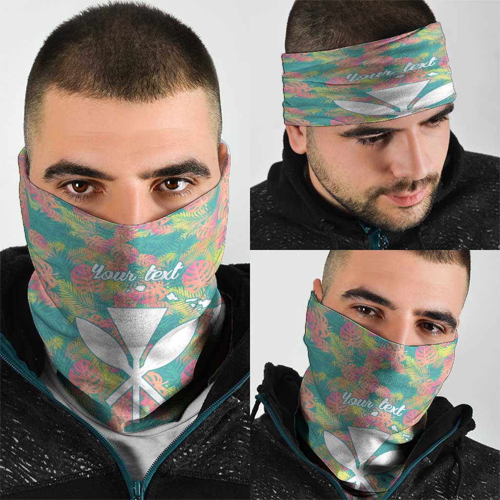 Personalised Seamless Hawaiian Quilt Pattern Neck Gaiter Hawaii Culture Palm Leaf Tropical LT9 - Polynesian Pride