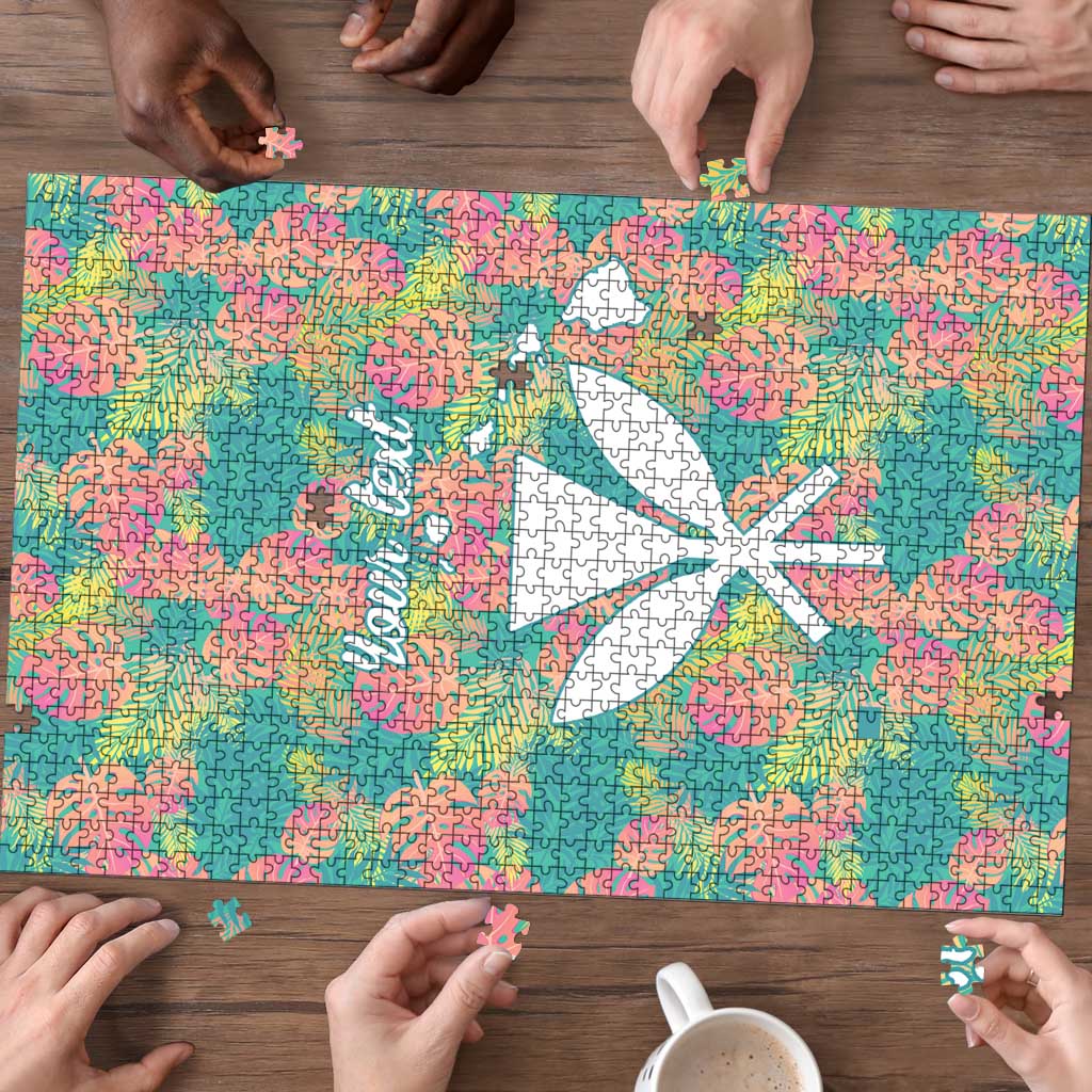 Personalised Seamless Hawaiian Quilt Pattern Puzzle Hawaii Culture Palm Leaf Tropical LT9 - Polynesian Pride