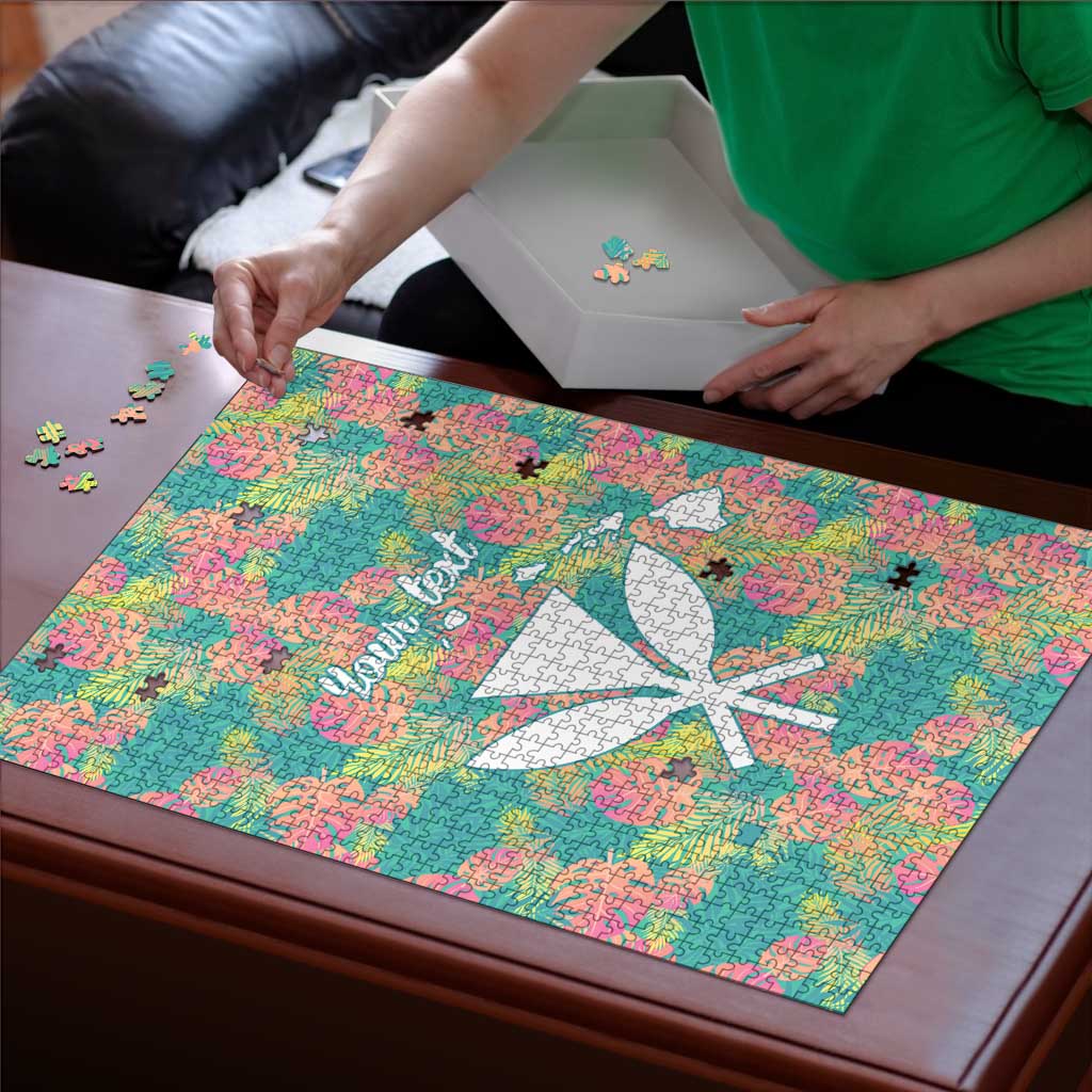 Personalised Seamless Hawaiian Quilt Pattern Puzzle Hawaii Culture Palm Leaf Tropical LT9 - Polynesian Pride