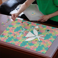 Personalised Seamless Hawaiian Quilt Pattern Puzzle Hawaii Culture Palm Leaf Tropical LT9 - Polynesian Pride
