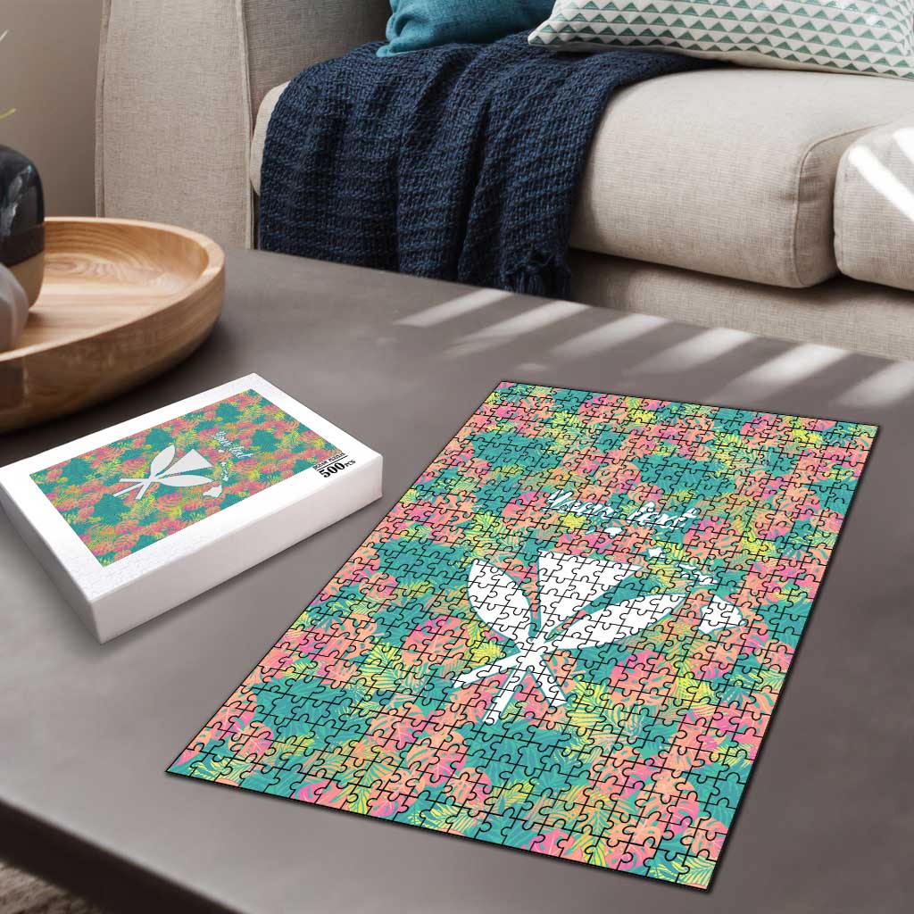 Personalised Seamless Hawaiian Quilt Pattern Puzzle Hawaii Culture Palm Leaf Tropical LT9 - Polynesian Pride