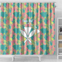 Personalised Seamless Hawaiian Quilt Pattern Shower Curtain Hawaii Culture Palm Leaf Tropical LT9 - Polynesian Pride