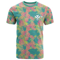 Personalised Seamless Hawaiian Quilt Pattern T Shirt Hawaii Culture Palm Leaf Tropical LT9 Beige - Polynesian Pride