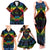 Personalised Tonga LGBT Family Matching Tank Maxi Dress and Hawaiian Shirt Love Is Love Ngatu Rainbow Water Color LT9 - Polynesian Pride