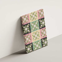 Seamless Pattern Maile and Pikake Lei Canvas Wall Art Squares Maile Leaf LT9 - Polynesian Pride