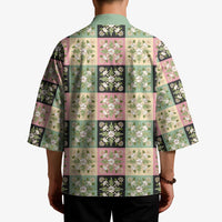 Seamless Pattern Maile and Pikake Lei Kimono Squares Maile Leaf LT9 - Polynesian Pride