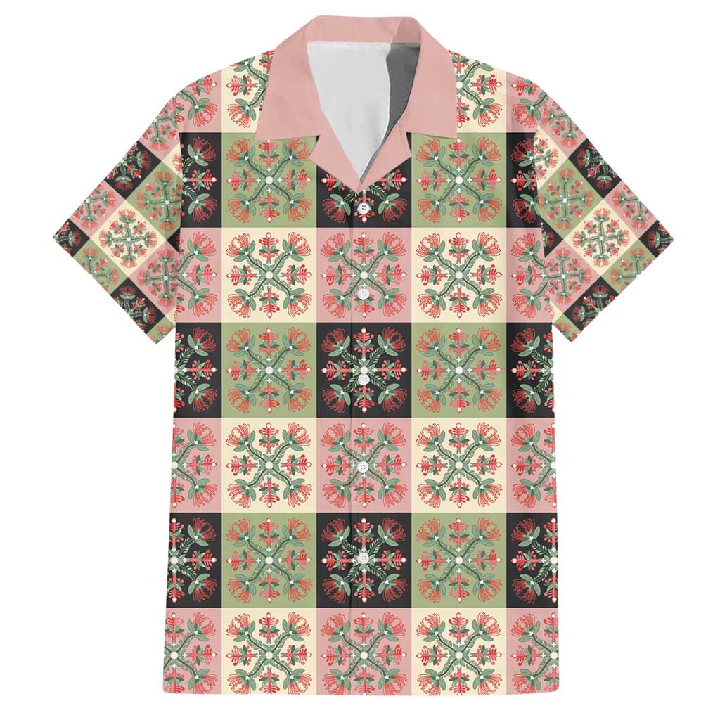 Seamless Pattern Pikake Lei Hawaiian Shirt Floral Squares Pikake LT9 Pink - Polynesian Pride