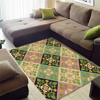 Seamless Pattern Puakenikeni and Kalo Area Rug LT9 - Polynesian Pride