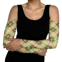 Seamless Pattern Puakenikeni and Kalo Arm Sleeves LT9 - Polynesian Pride