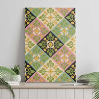 Seamless Pattern Puakenikeni and Kalo Canvas Wall Art LT9 - Polynesian Pride