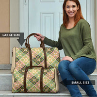 Seamless Pattern Puakenikeni and Kalo Travel Bag LT9 - Polynesian Pride