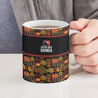 Papua New Guinea Kumuls Ceramic Mug Bird of Paradise Black Version LT9 - Polynesian Pride