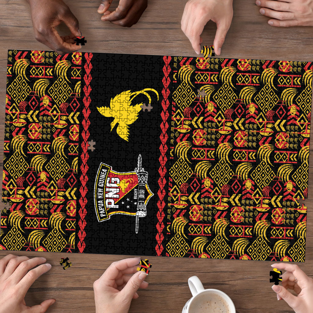 Papua New Guinea Kumuls Puzzle Bird of Paradise Black Version LT9 - Polynesian Pride
