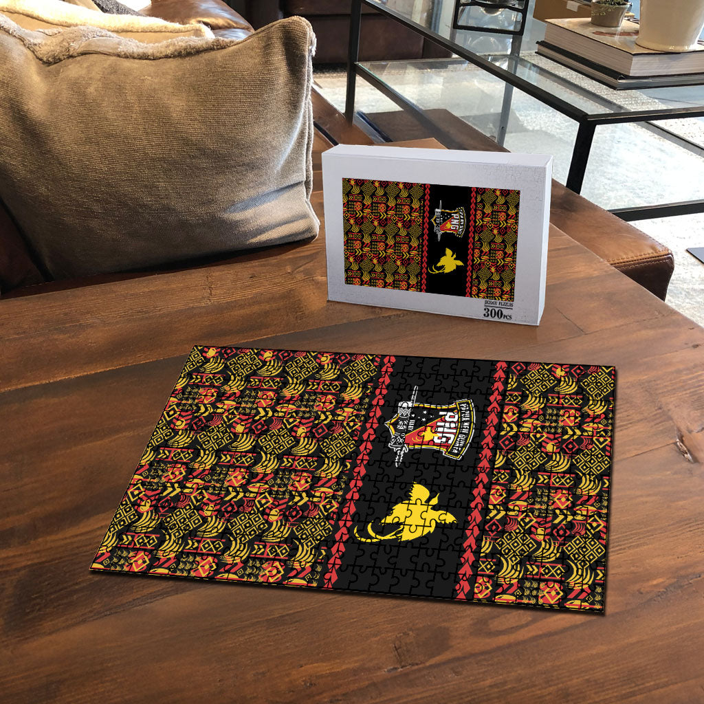 Papua New Guinea Kumuls Puzzle Bird of Paradise Black Version LT9 - Polynesian Pride